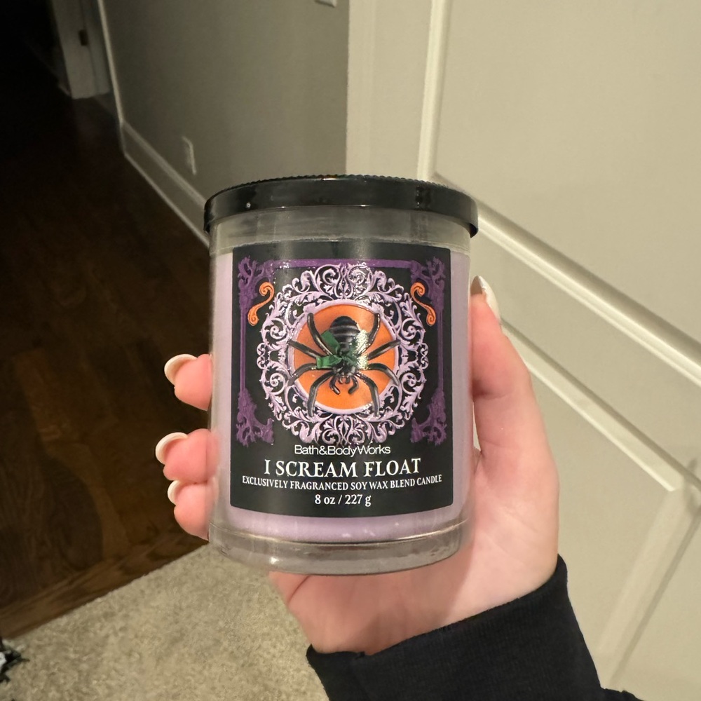 Bath & Body Works I Scream Float Candle - Black and Purple